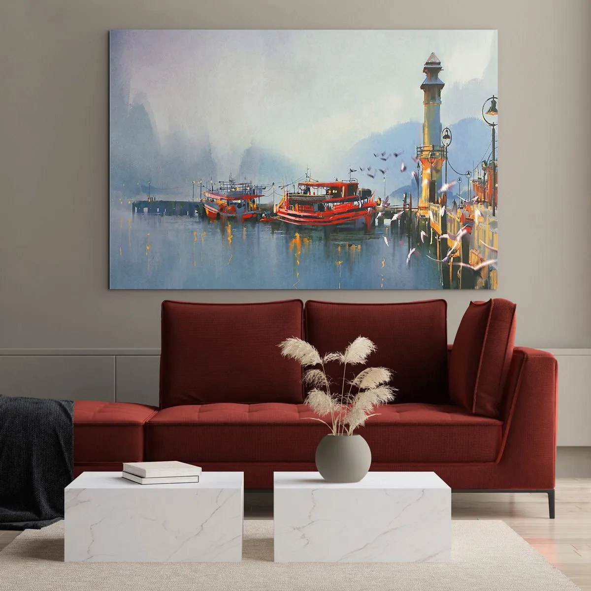 Billede på glas - Ved verdens ende - 120x80 cm
