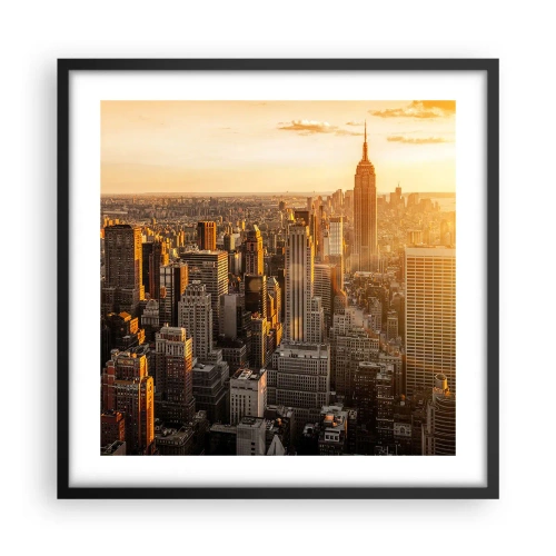 Plakat i sort ramme - At vokse i solen - 50x50 cm