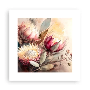 Plakat - I profil og en face - 30x30 cm