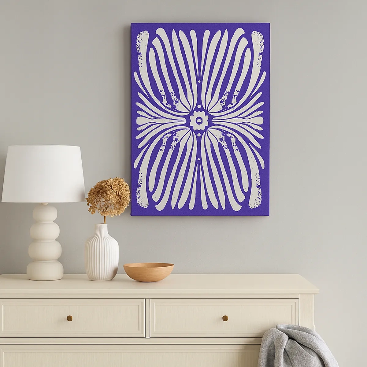 Lærredstryk - Billede på lærred - Etniske inspirationer - 50x70 cm