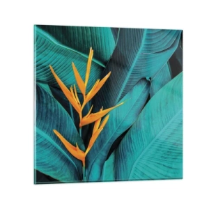 Billede på glas - Edens blomst - 50x50 cm