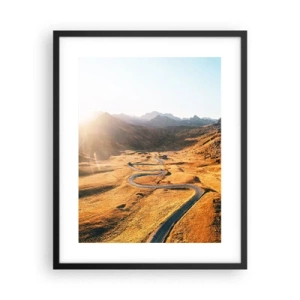 Plakat i sort ramme - I en gylden dal - 40x50 cm