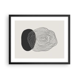 Plakat i sort ramme - Varighed og vibration - 50x40 cm