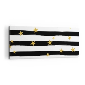 Lærredstryk - Billede på lærred - Vi blev alle født under en heldig stjerne - 120x50 cm