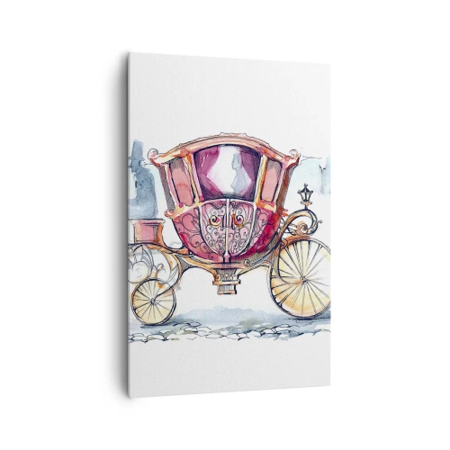 Lærredstryk - Billede på lærred - Til brylluppet eller til ballet? - 80x120 cm