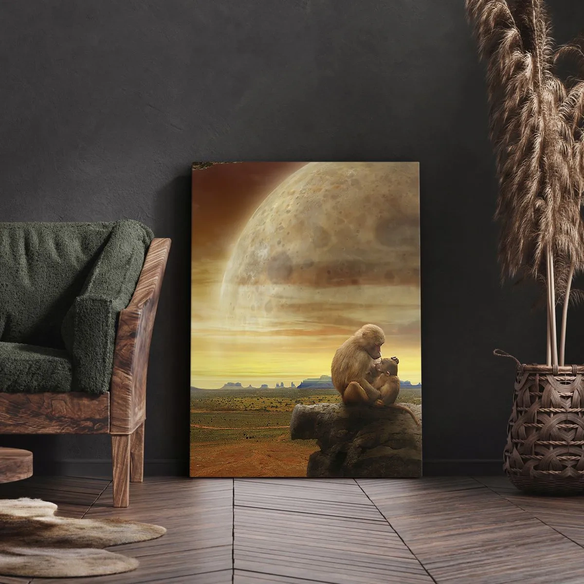 Lærredstryk - Billede på lærred - Kærlighed overalt den samme - 70x100 cm