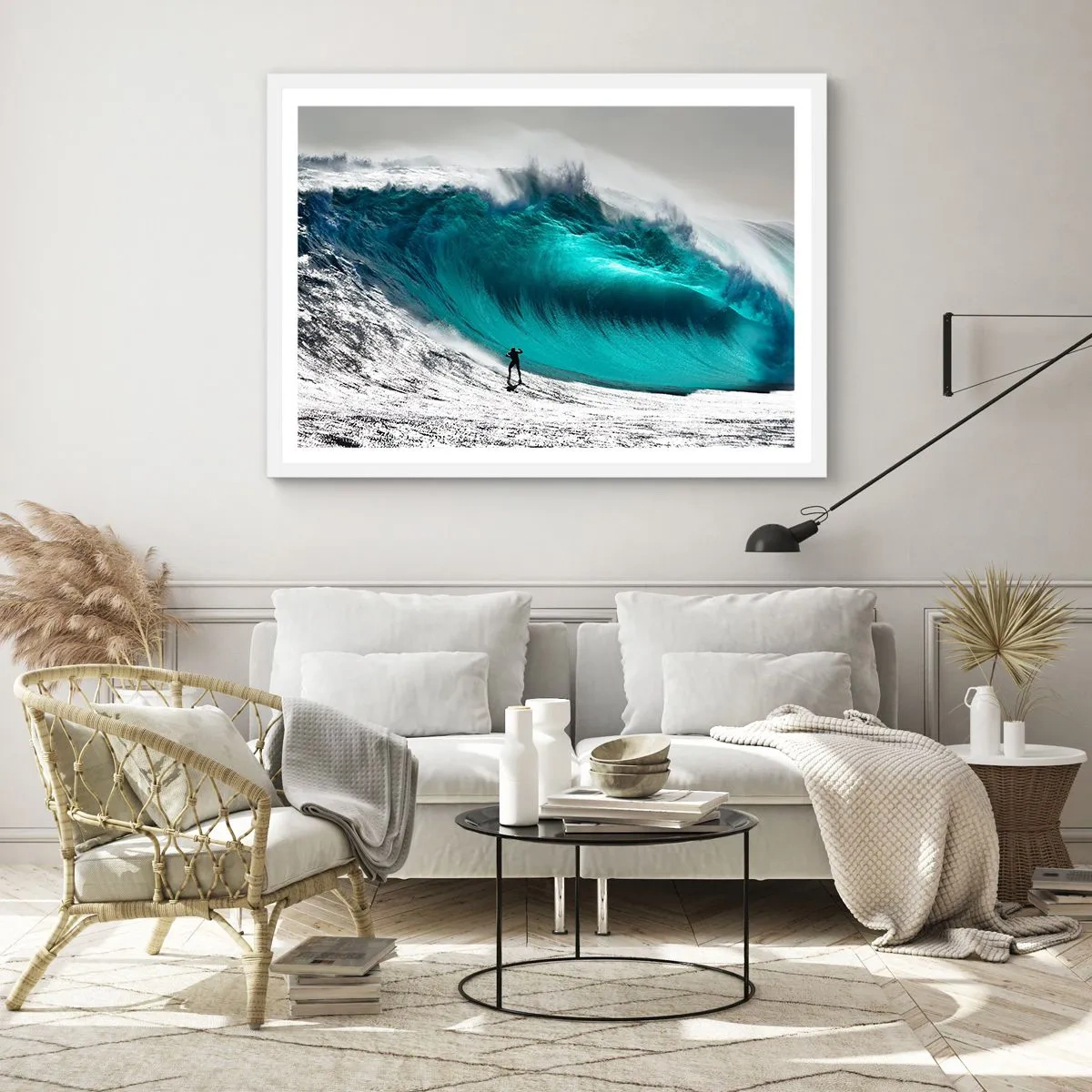 Plakat i hvid ramme - Udfordring accepteret - 91x61 cm