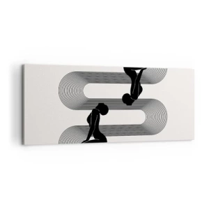 Lærredstryk - Billede på lærred - Sensuel symmetri - 100x40 cm