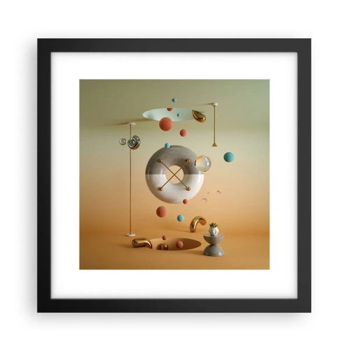 Plakat i sort ramme - Alt kan ske - 30x30 cm