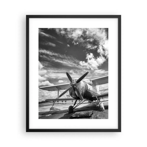 Plakat i sort ramme - Jeg kan ikke vente! - 40x50 cm