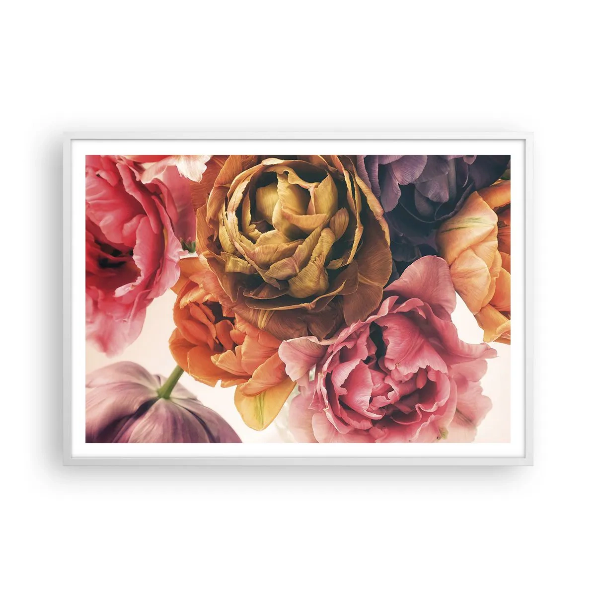 Plakat i hvid ramme - Fejring af livet - 100x70 cm