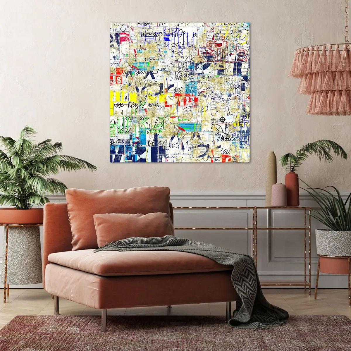 Lærredstryk - Billede på lærred - Simpelthen en fryd for øjet - 60x60 cm