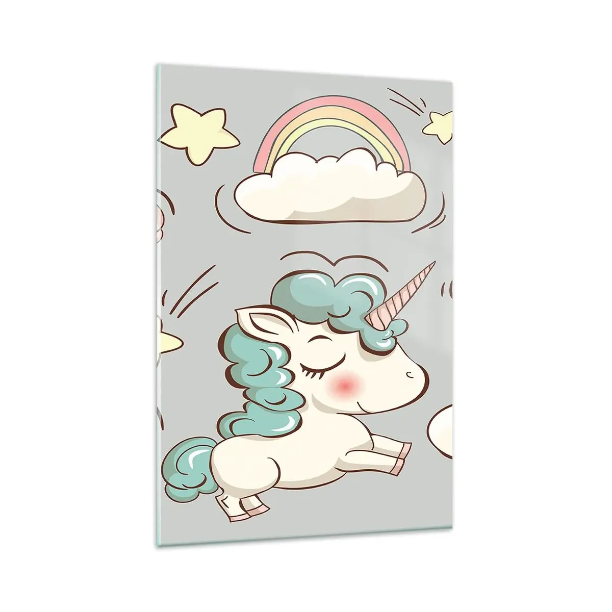 Billede på glas - Der er bestemt ... - 80x120 cm