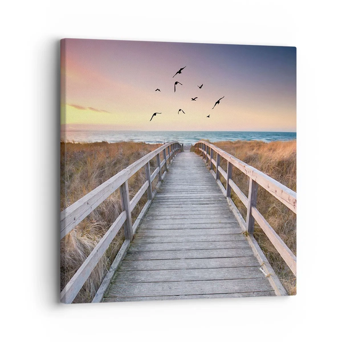 Lærredstryk - Billede på lærred - Rummet med højder - 30x30 cm