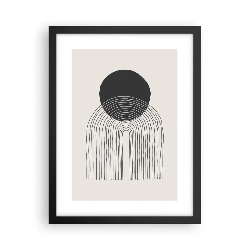 Plakat i sort ramme - Rystende og selvsikker - 30x40 cm