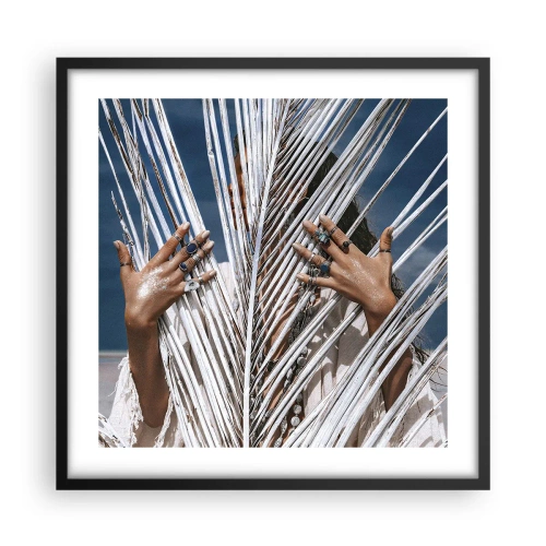 Plakat i sort ramme - Shamanens kæreste? - 50x50 cm