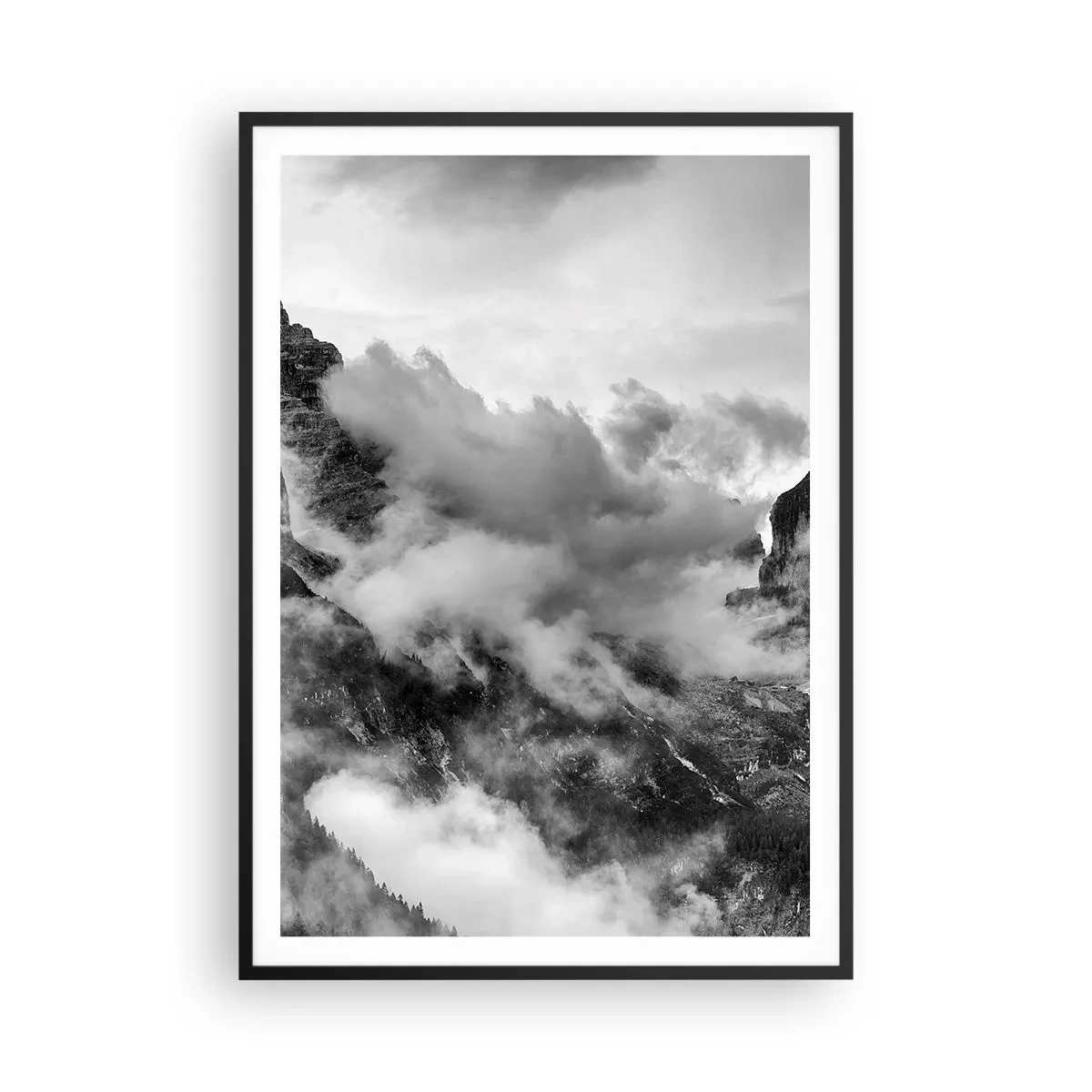 Plakat i sort ramme - Smukt og grusomt - 70x100 cm