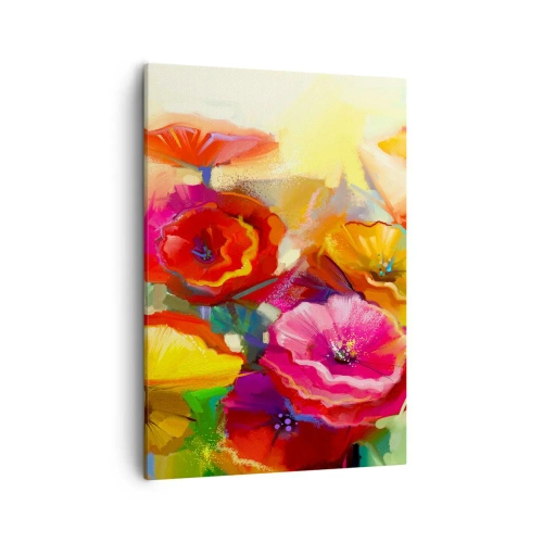 Lærredstryk - Billede på lærred - Ikke kun rødt - 50x70 cm