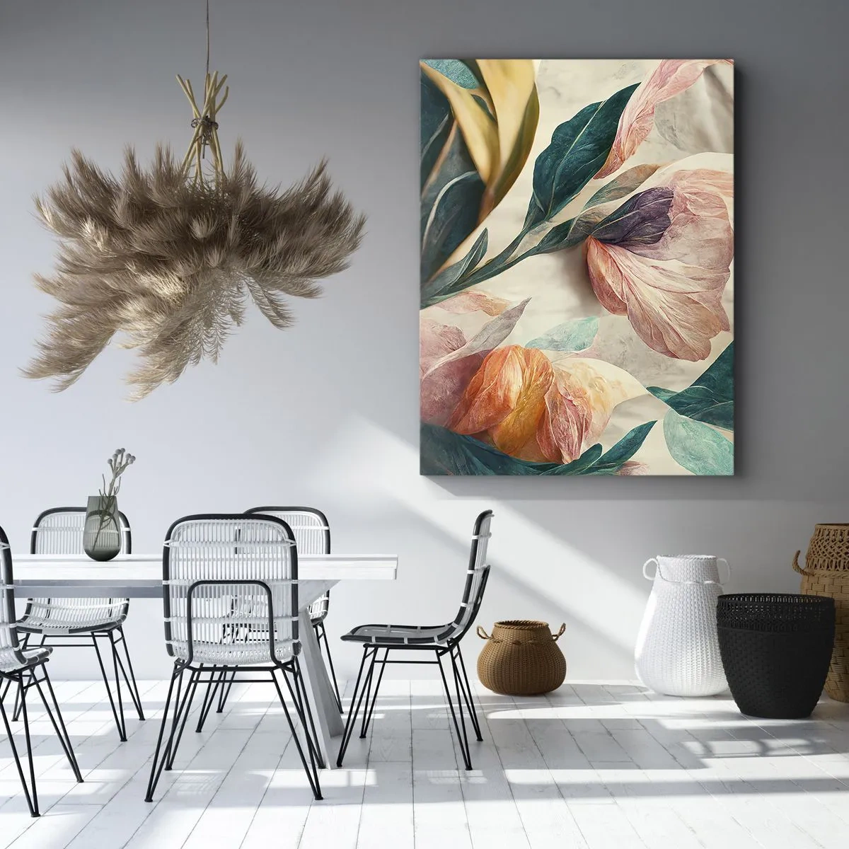 Lærredstryk - Billede på lærred - Blomster på de sydlige øer - 50x70 cm