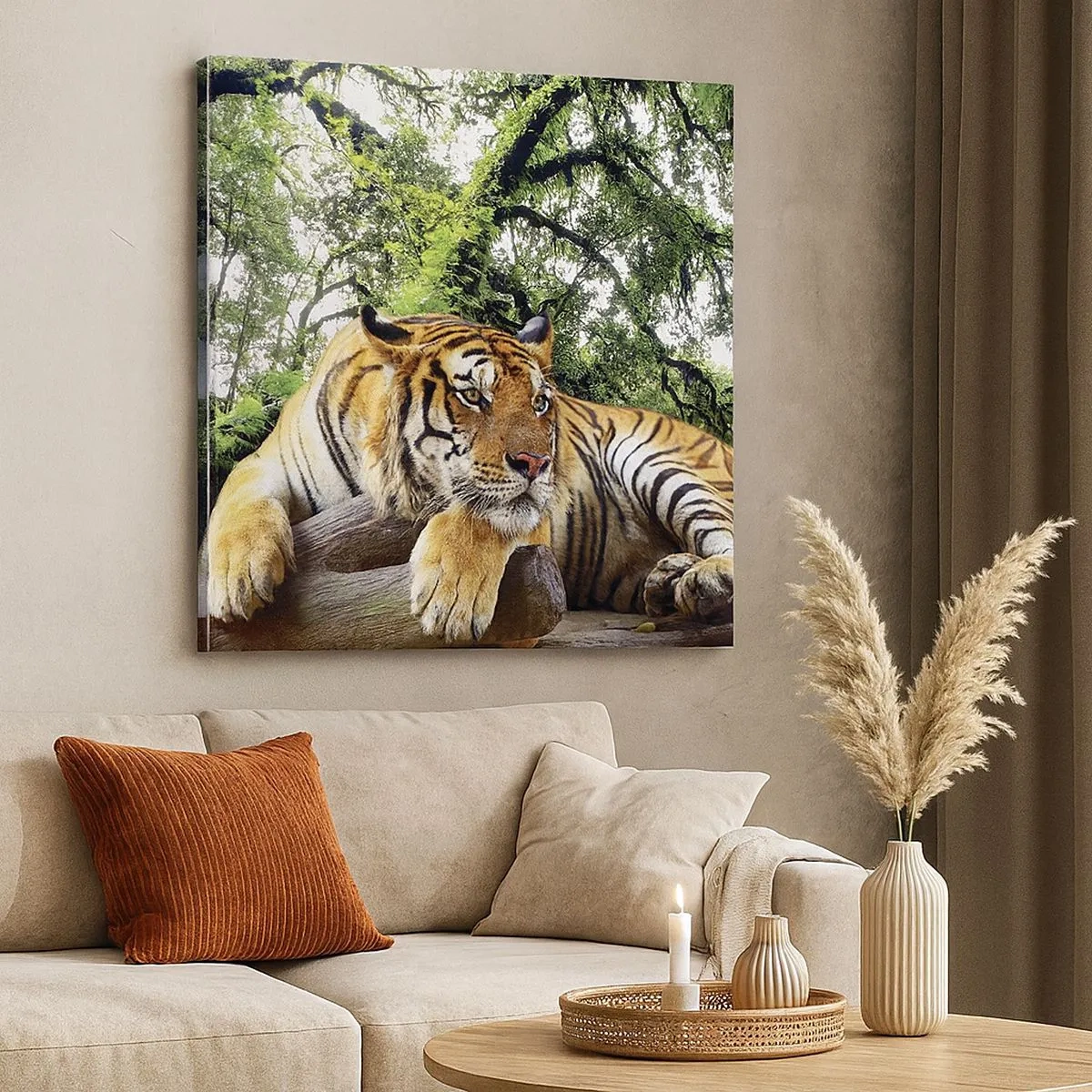 Lærredstryk - Billede på lærred - Med venlig hilsen - 30x30 cm