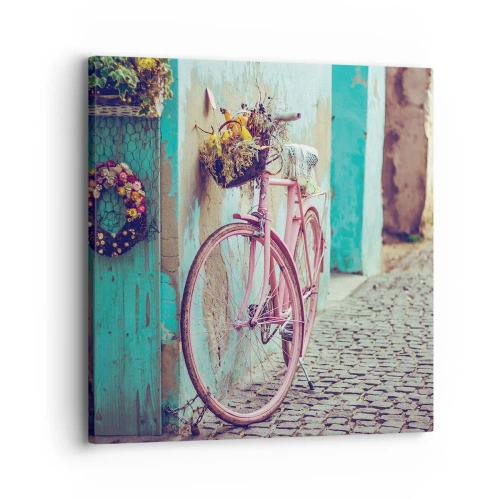 Lærredstryk - Billede på lærred - Jeg vender tilbage om lidt - 30x30 cm