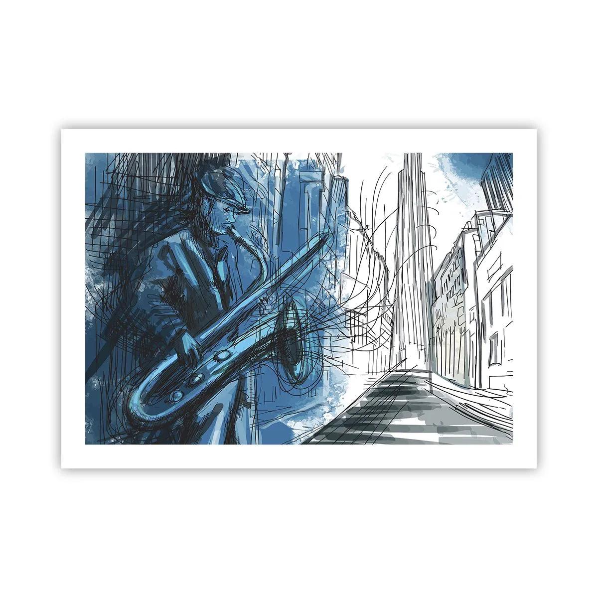 Plakat - Byens rapsodi - 70x50 cm