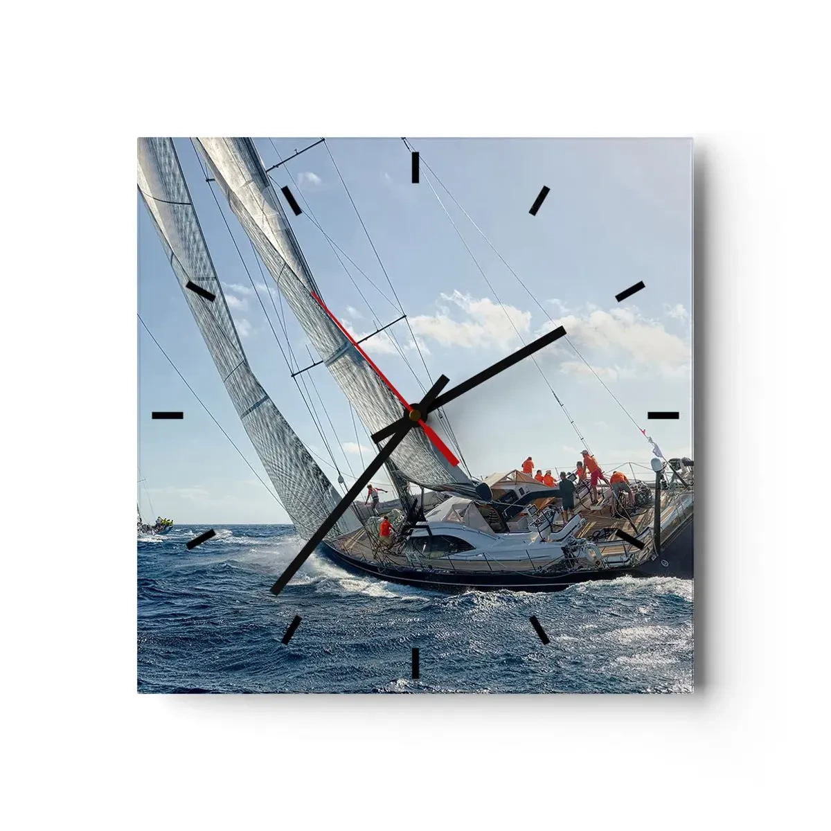 Vægur, Uret - Må den bedste vinde - 40x40 cm