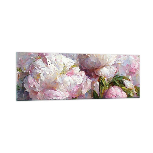 Billede på glas - En buket fyldt med liv - 90x30 cm