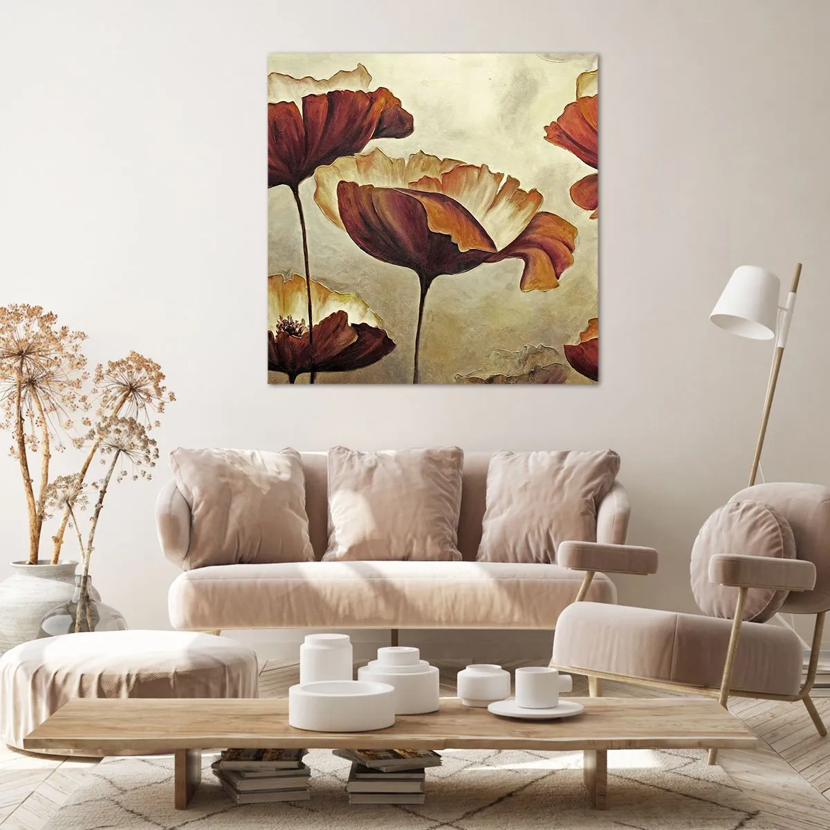 Lærredstryk - Billede på lærred - Marker - 30x30 cm