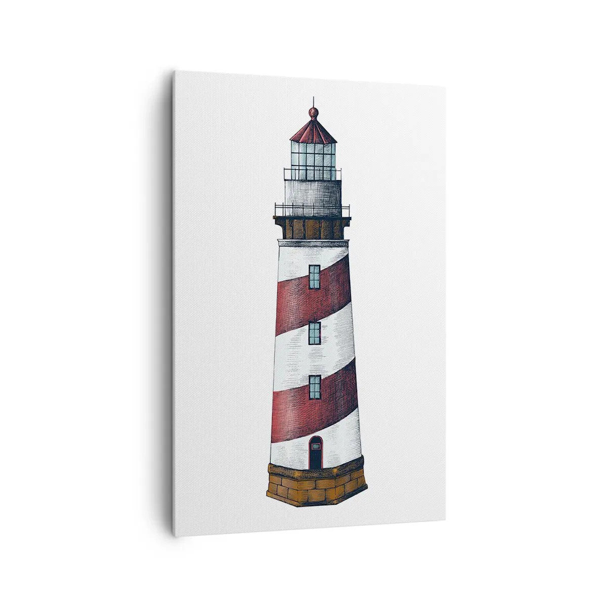 Lærredstryk - Billede på lærred - Altid på vagt - 80x120 cm