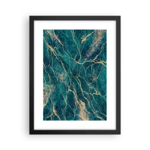 Plakat i sort ramme - Guldåre - 30x40 cm