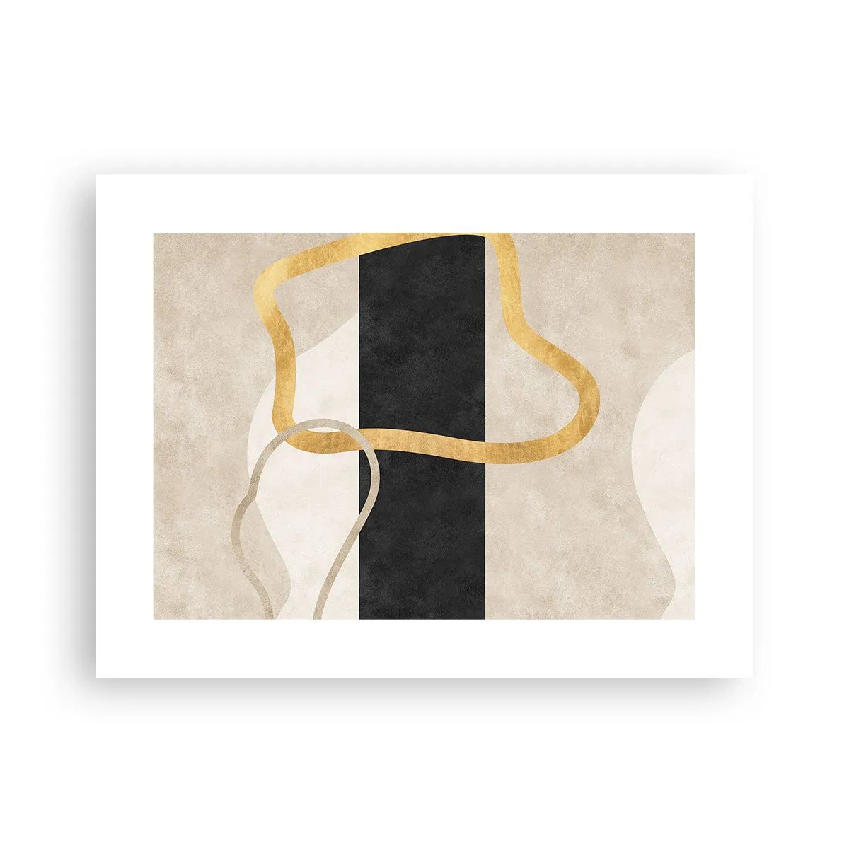 Plakat - Sløjfeformede former - 40x30 cm