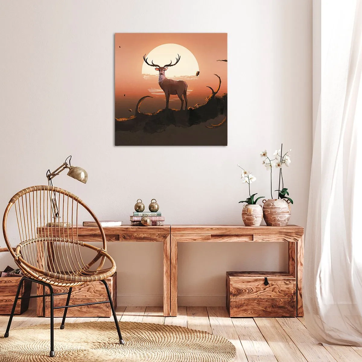 Lærredstryk - Billede på lærred - Denne aften er ikke som alle andre - 50x50 cm