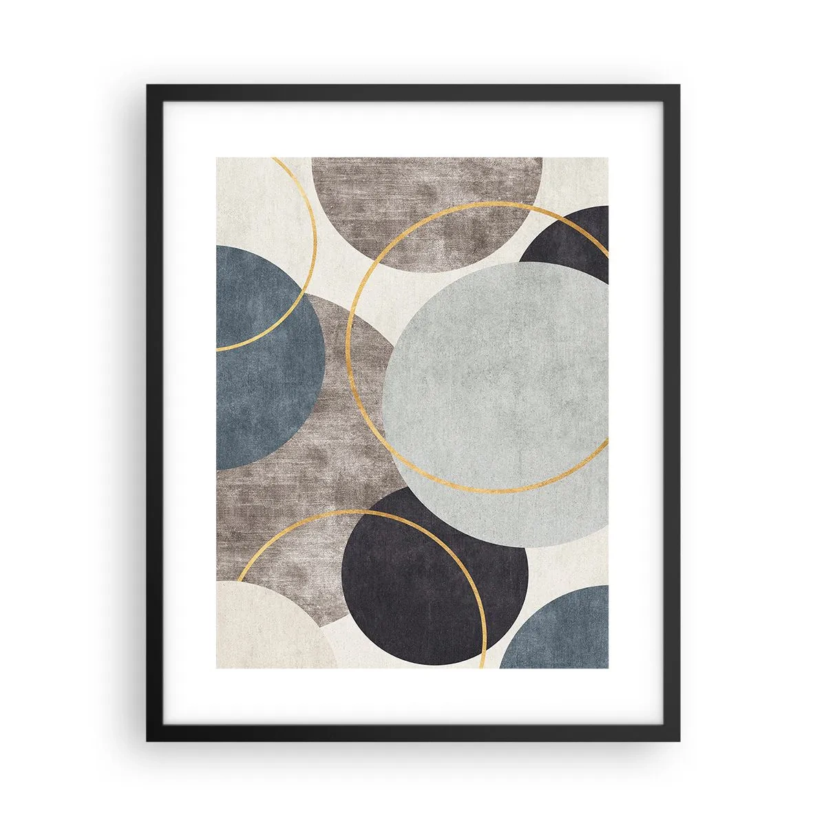 Plakat i sort ramme - Hjul efter hjul - 40x50 cm