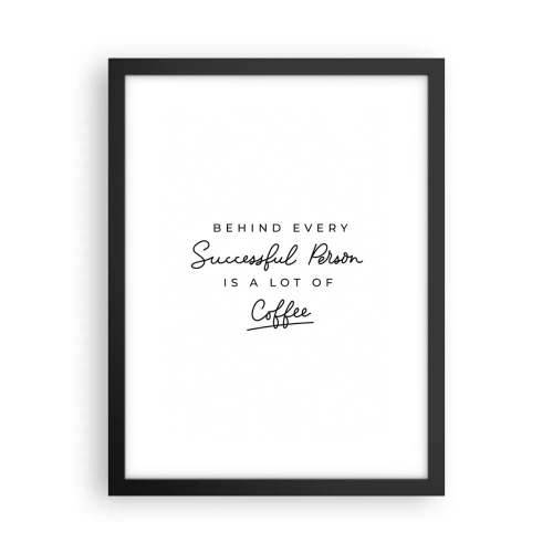 Plakat i sort ramme - Hemmeligheden bag succes - 30x40 cm