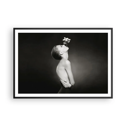 Plakat i sort ramme - Excentrisk elegance - 100x70 cm