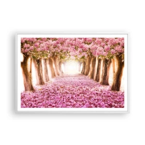 Plakat i hvid ramme - Vejen til paradis - 100x70 cm