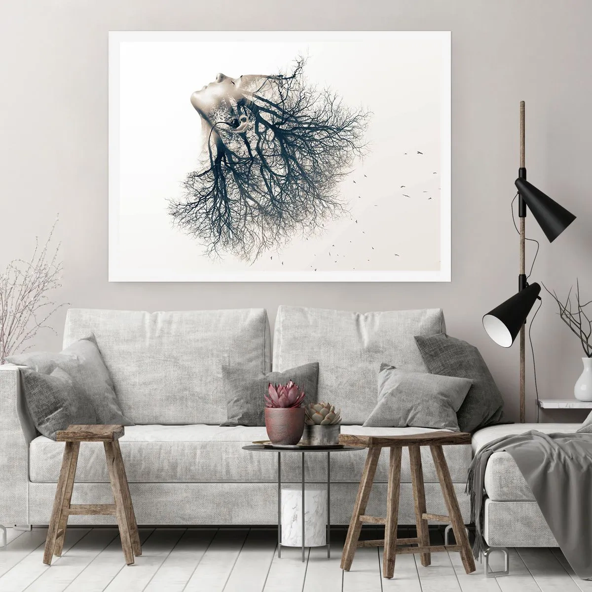 Plakat - Lyttede til træets hvisken - 50x40 cm