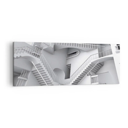 Lærredstryk - Billede på lærred - Rummets paradokser - 140x50 cm