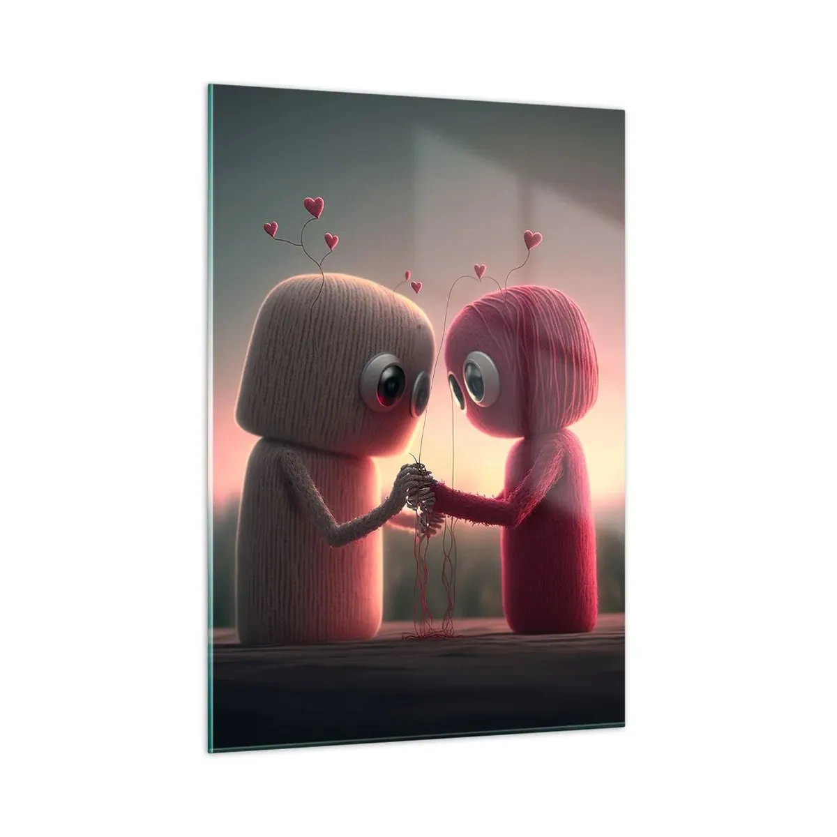 Billede på glas - Alle har lov til at elske - 50x70 cm