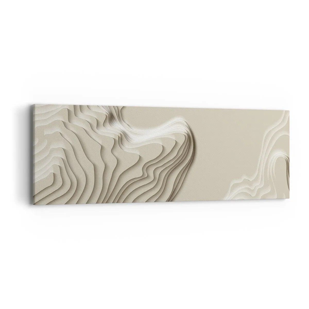 Lærredstryk - Billede på lærred - Kunstens topografi - 90x30 cm