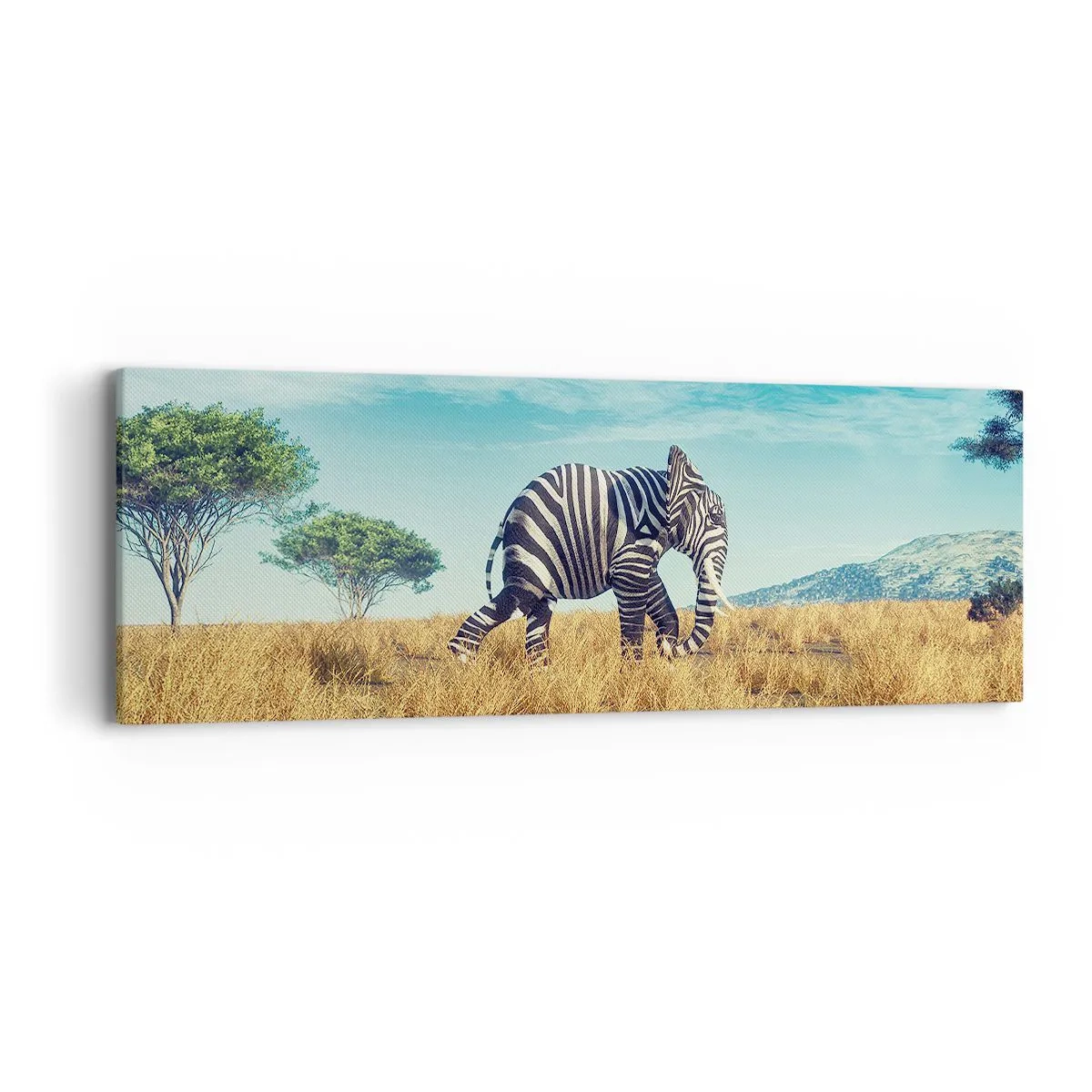 Lærredstryk - Billede på lærred - Grå er ikke længere på mode - 90x30 cm