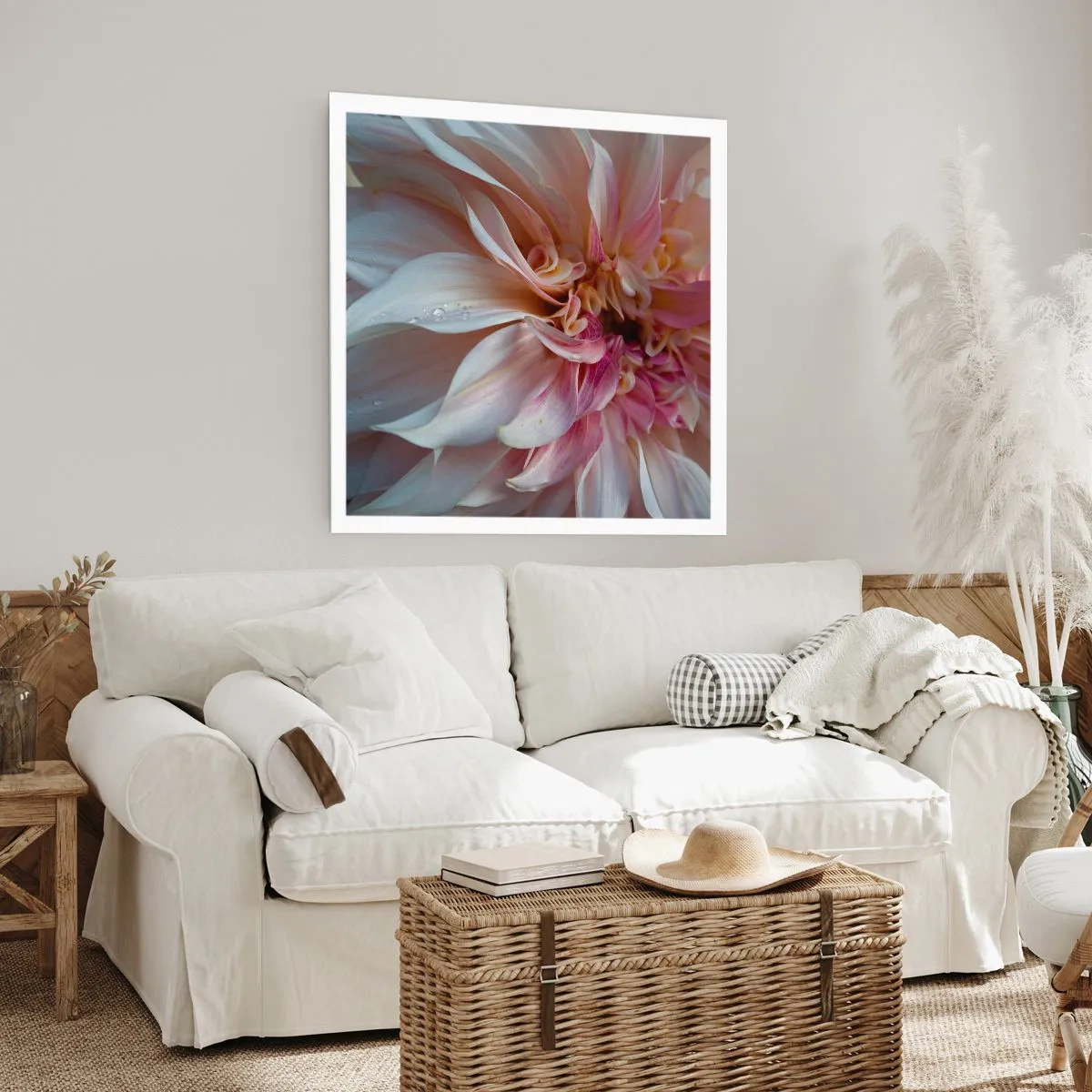 Plakat - Blomstrende friskhed - 30x30 cm