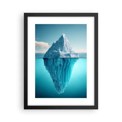 Plakat i sort ramme - Dronning af is - 30x40 cm