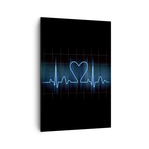 Lærredstryk - Billede på lærred - I hjertets rytme - 70x100 cm
