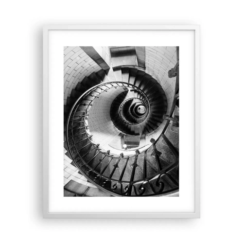 Plakat i hvid ramme - Højt og højere - 40x50 cm