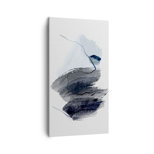 Lærredstryk - Billede på lærred - Intensitet og bevægelse - 45x80 cm