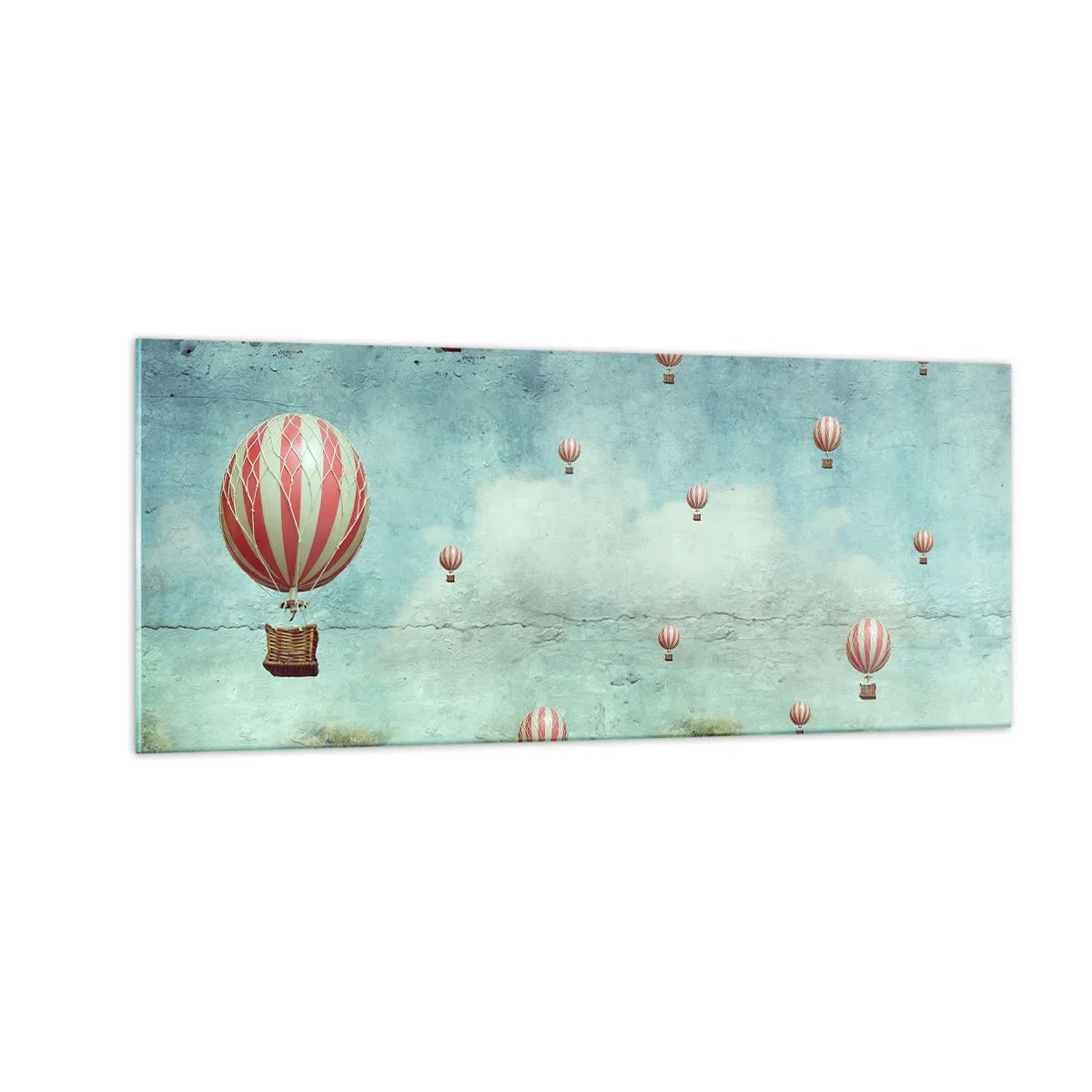 Billede på glas - Fri fra livets travlhed og travlhed - 100x40 cm