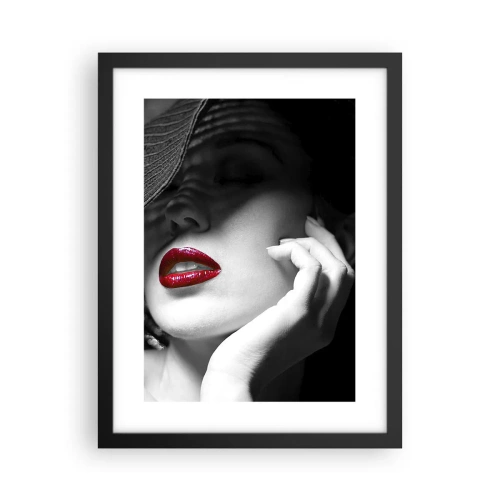 Plakat i sort ramme - Studie i skarlagenrødt - 30x40 cm
