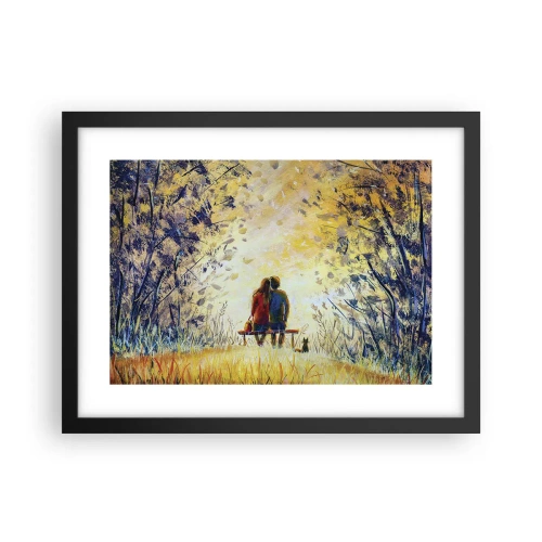 Plakat i sort ramme - Et magisk øjeblik - 40x30 cm